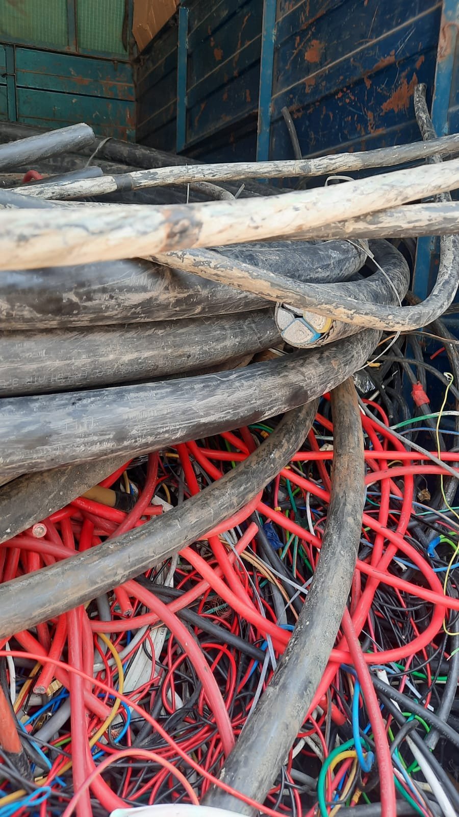 Wire Scrap Loaded for Pickup